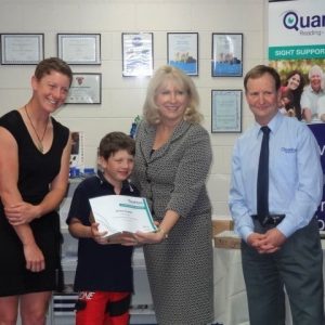 Image of Trevir Boyd with Quantum RLV scholarship junior school winner 2011